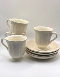 Wedgwood - Set van 4 kop en schotels