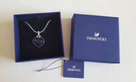 Luxe Swarovski ketting paarse kristal