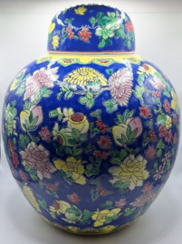 Vintage kleurrijke gemberpot