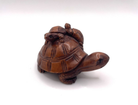 Netsuke van 3 schildpadden