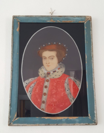 Églomisé portret van welvarende dame