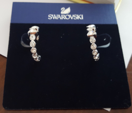 Swarovski kleine oorringen met strik