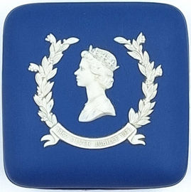 Wedgwood vierkant bakje Elisabeth Duke of Edinburgh
