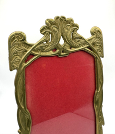 Art nouveau fotolijstje met glasplaatje