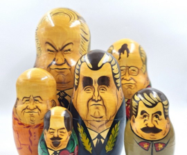 6-delige matroesjka Russische leiders