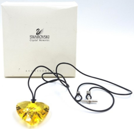 Swarovski ketting Topaz hartje 9450/000/071