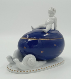 Art Deco schaal met deksel door Fraureuth