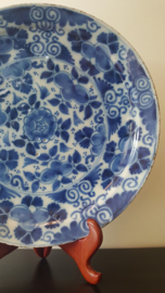 Delfts blauw pannenkoekbord - 18e eeuw
