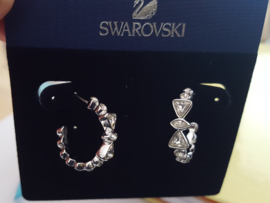 Swarovski kleine oorringen met strik