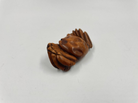 Netsuke van een krab
