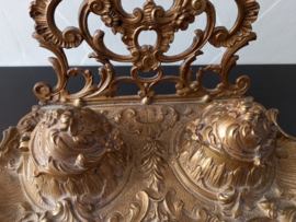 Messing inktstel in rococo stijl