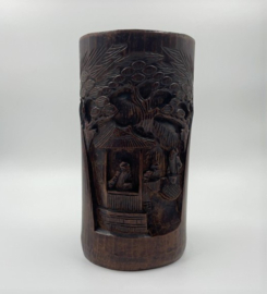 Chinese bamboe penselenbeker