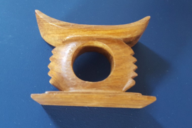 Houten servetringen 6 stuks