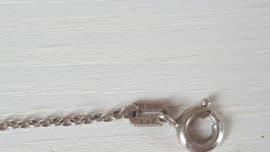 Zilveren ketting met jade Boeddha hanger