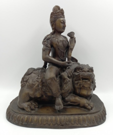 Bronzen beeld van Durga
