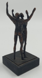 Bronzen abstract man en vrouw