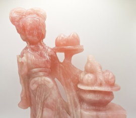 Chinees rozenkwarts beeld