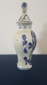 Blauw / witte dekselpot "Delft"