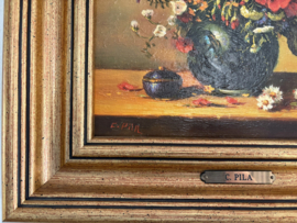 Kleurrijk stilleven door C. Pila