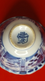 Makkum blauw/witte kraaikom nummer 293