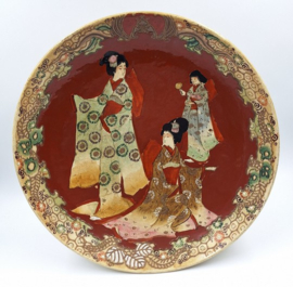 Japans Satsuma bord met geisha's