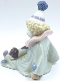 Lladro beeldje, clown met hond #5277