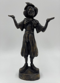 Bronzen beeldje van een clown