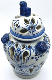 Chinees wierrookpotje met tempelleeuw 