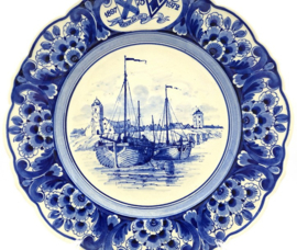 Delfts herinneringsbord Katwijk aan Zee