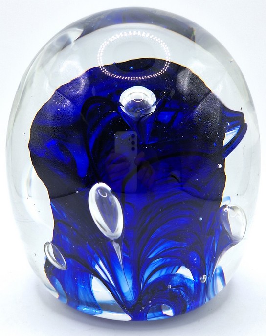 Presse-papier kobalt blauw 