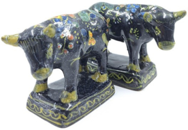 Set zwarte Delftse koetjes
