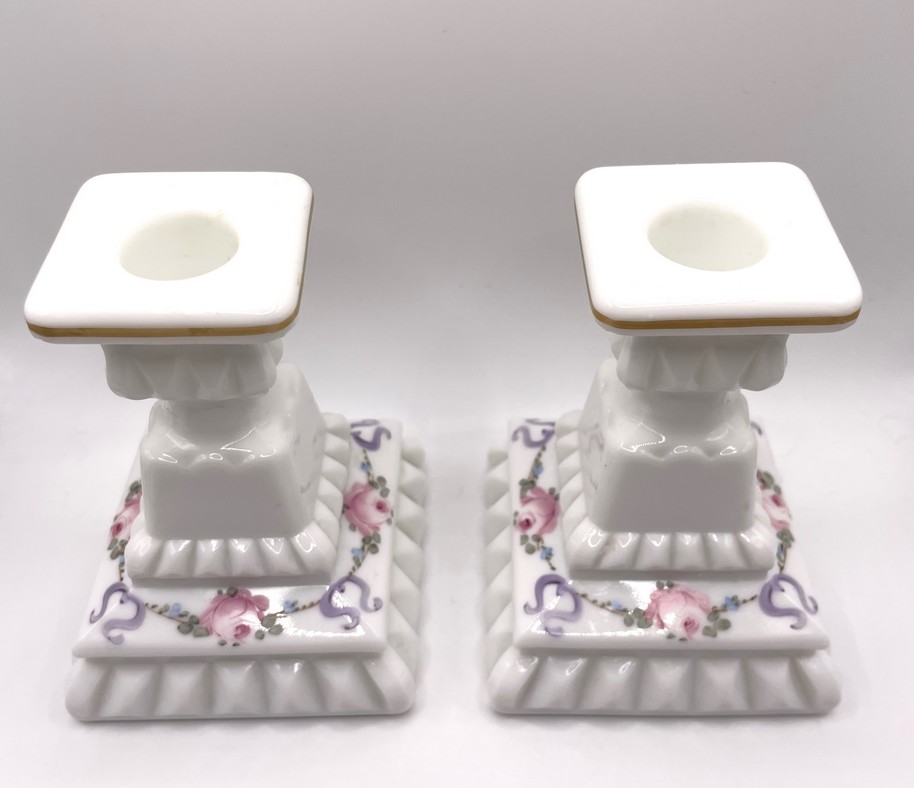 Set melkglas kandelaars