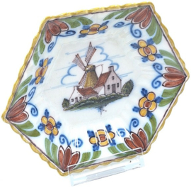 Zeshoekig Makkum sierbordje nummer ZZ51