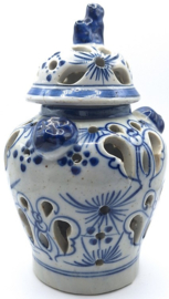 Chinees wierrookpotje met tempelleeuw 