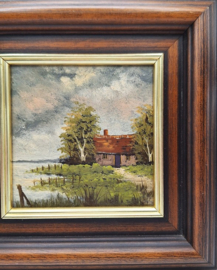 Hollands tafereel van boerderij