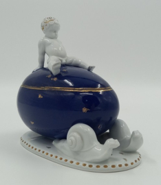 Art Deco schaal met deksel door Fraureuth