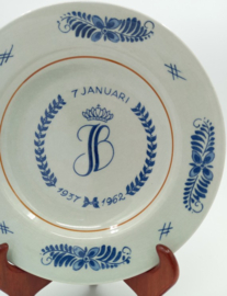 Jubileum bordje huwelijk Juliana en Bernard