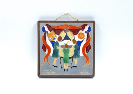 Cloisonné geboortetegeltje Marijke