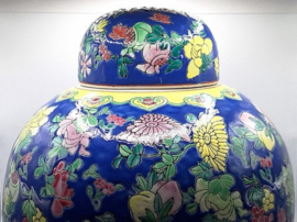 Vintage kleurrijke gemberpot