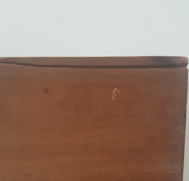 Houten kistje met floraal decor