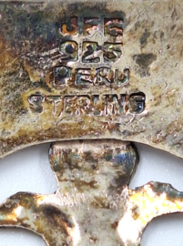 Zilveren Peruaanse broche