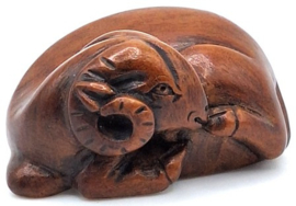 Netsuke zodiac geit
