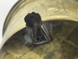 Messing jardinière met Hollands decor