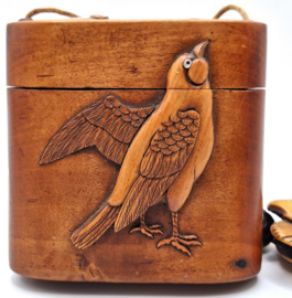Japanse inro met vogels