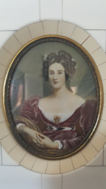 Miniatuur portret van Lady Lyndhurst