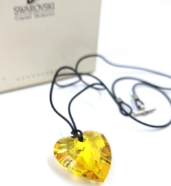 Swarovski ketting Topaz hartje 9450/000/071
