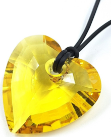 Swarovski ketting Topaz hartje 9450/000/071