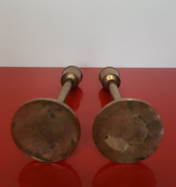 Set messing kandelaars
