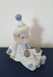 Lladro beeldje, clown met hond