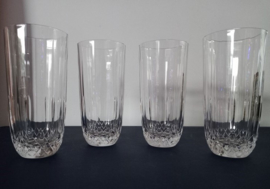 4 kristallen longdrink glazen